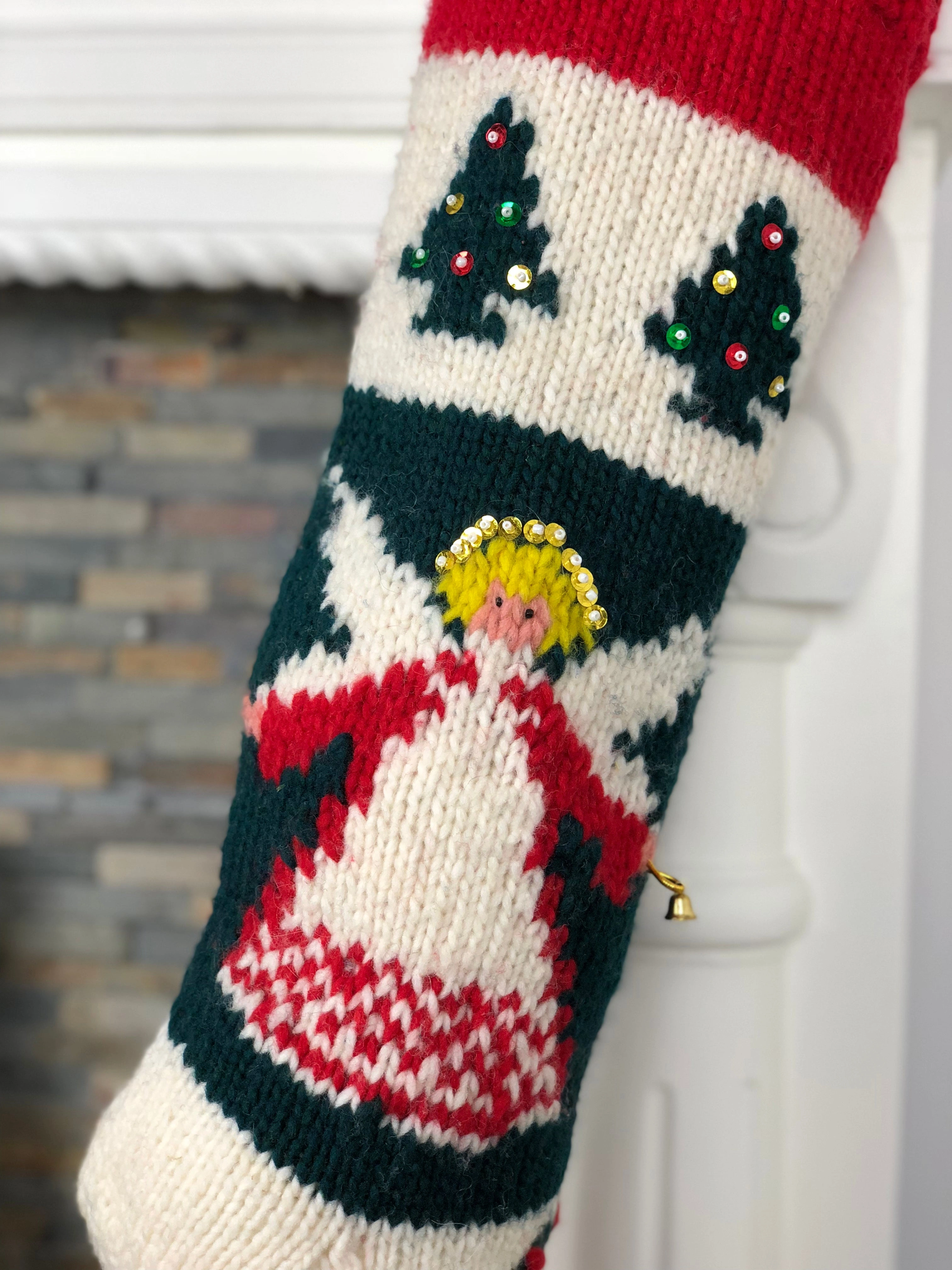 Cozy Charm Personalized Christmas Stocking by Bernat
