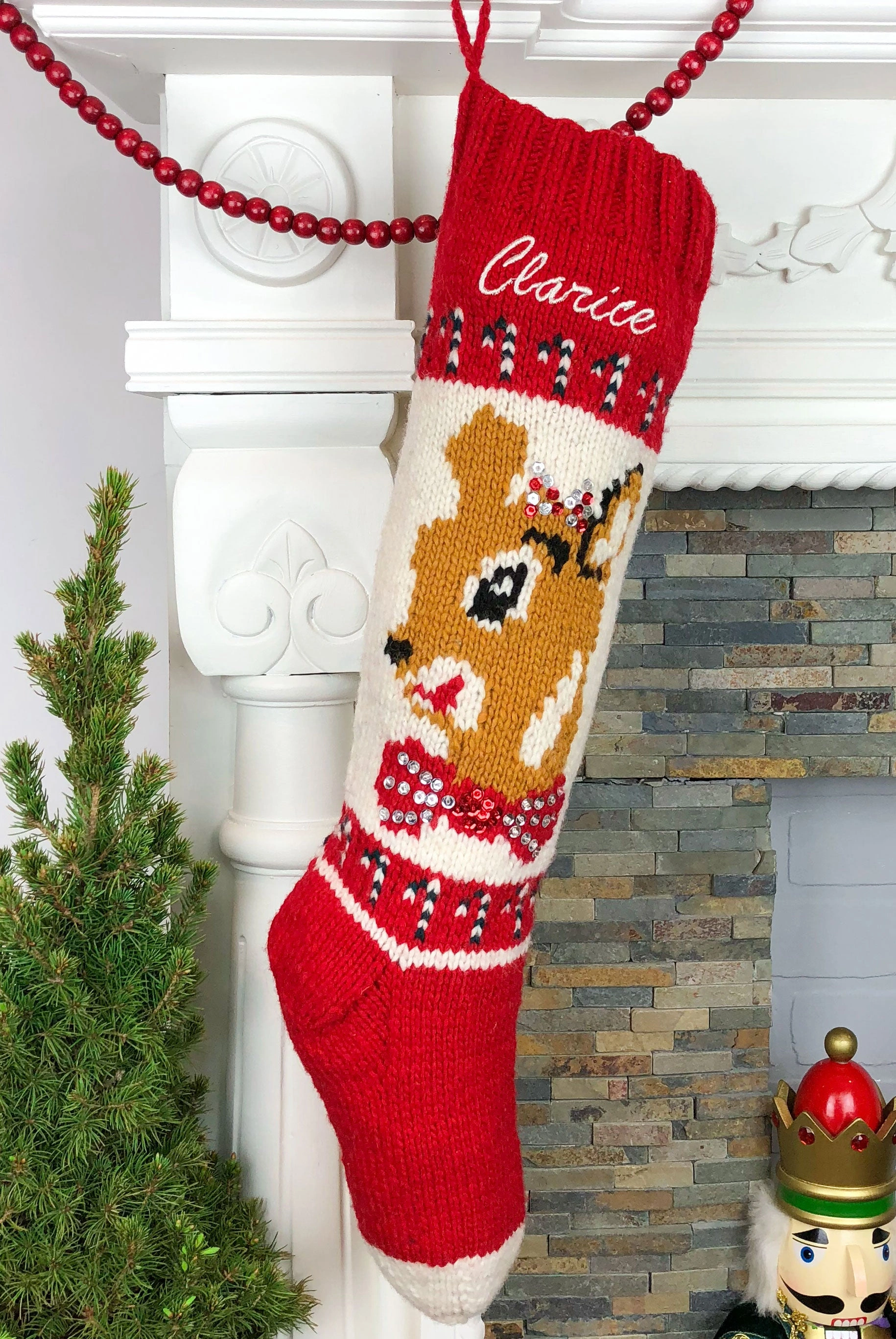 Rudolph's Cozy Christmas Stocking Holiday Cheer